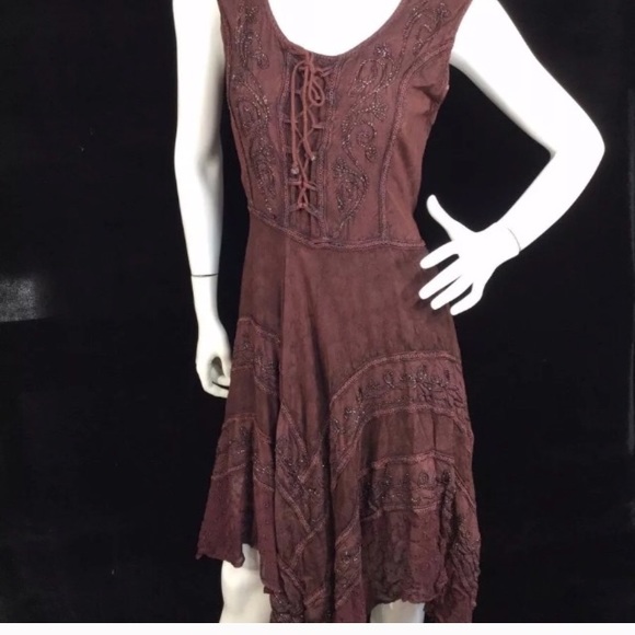 Sakkas Dresses & Skirts - Mock Corset Tie Up front Sakkara dress